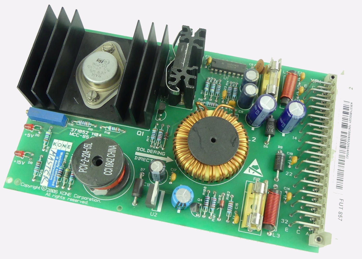 Carte de régulation TMS200