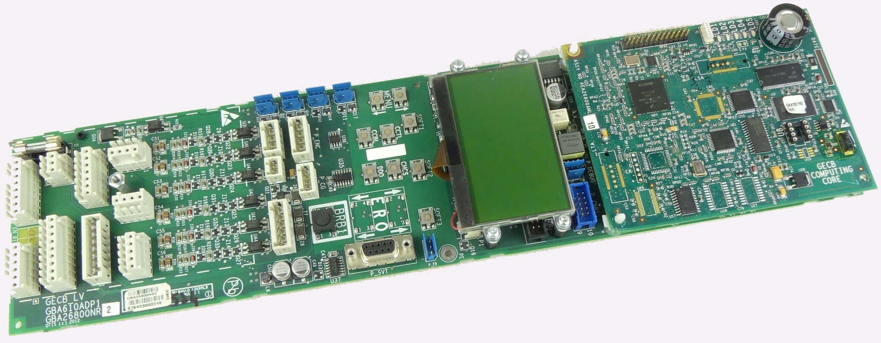 Carte manoeuvre GECB_LV avec carte GECB computing core